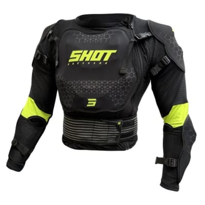 Jofa moto shot kid optimal 2.0 black neon yellow motocross enduro niño