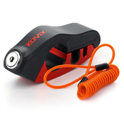 Candado manillar kovix kds/c con alarma 120db IP67 + cable para casco