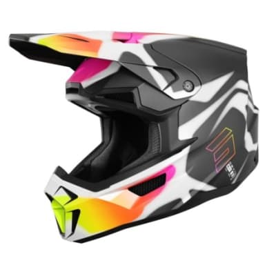 Casco moto shot lite devil black matt motocross enduro