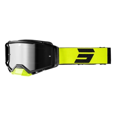 Antiparras moto Shot core solid yellow matt motocross enduro
