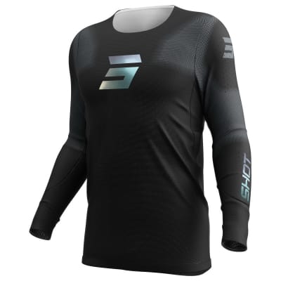 Polera moto shot aerolite space black motocross enduro