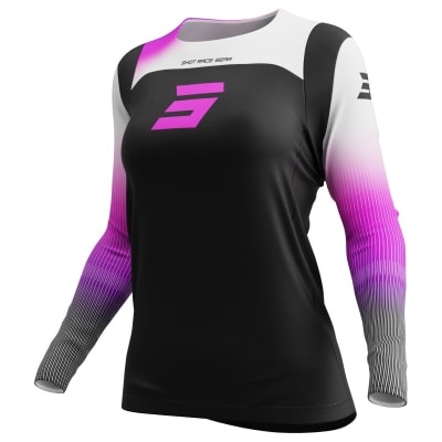 Polera moto shot contact hera pink mujer motocross enduro
