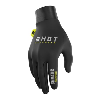 Guantes moto shot climatic black neon yellow invierno impermeables motocross enduro