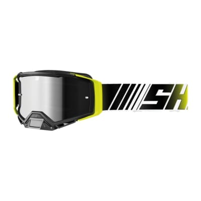 Antiparras moto Shot core neon stripe yellow glossy motocross enduro1