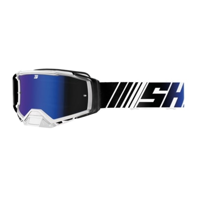 Antiparras moto Shot core stripe blue glossy motocross enduro
