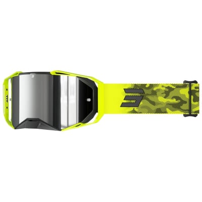 Antiparras moto shot lite patrol neon yellow matt motocross enduro1
