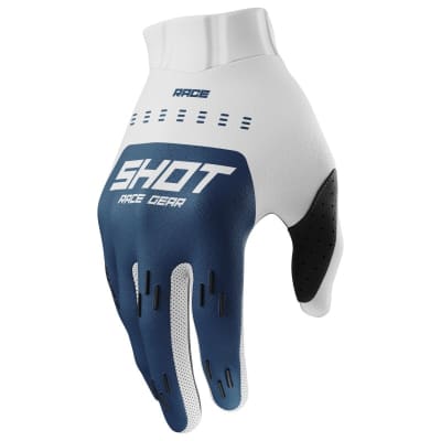 Guantes moto shot race evo petrol blue motocross enduro
