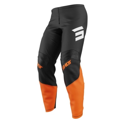 Pantalon moto shot draw private orange motocross enduro1