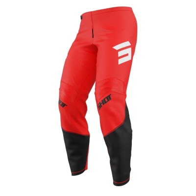 Pantalon moto shot draw private red motocross enduro1