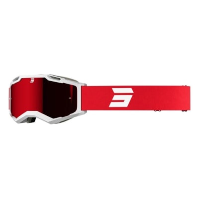 Antiparras moto Shot iris 2.0 tech white red glossy motocross enduro1