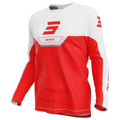 Polera moto shot draw kid daytona red motocross enduro niño