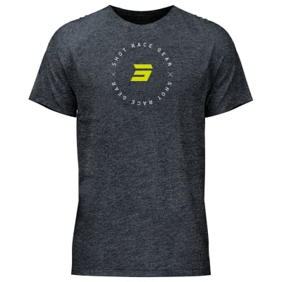 Polera shot ring grey black
