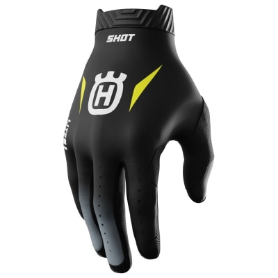 Guantes moto shot lite hva black motocross enduro husqvarna1