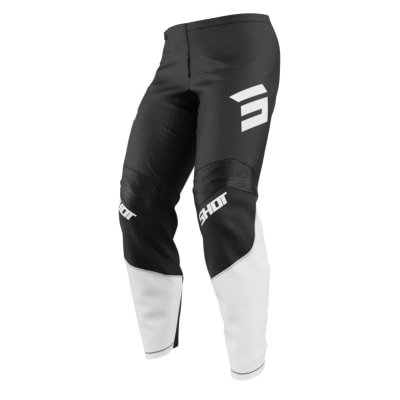 Pantalon moto shot draw private white motocross enduro1