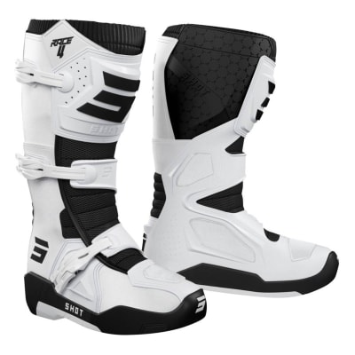 Botas moto shot race 4 white motocross enduro1