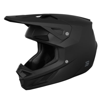 Casco moto shot speed solid black matt motocross enduro1