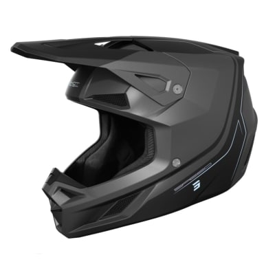 Casco moto shot speed fury grey matt motocross enduro