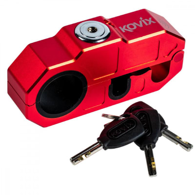 Candado manillar para moto kovix con alarma 120db khl-r 10mm
