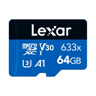 Tarjeta memoria Lexar 64GB Micro SDXC V30 633x
