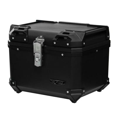 Maleta moto top case 4rs E570 45 litros tipo aluminio black desmontable1