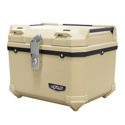 Maleta moto top case 4rs E570 45 litros tipo aluminio beige desmontable1