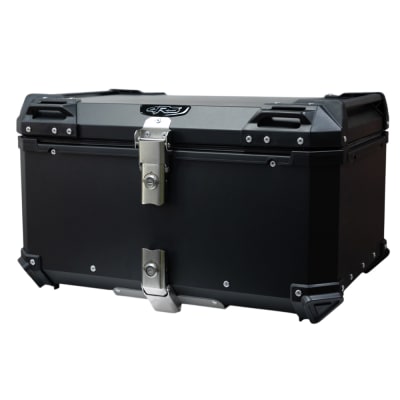Maleta moto top case 4rs e705 65 litros black aluminio desmontable