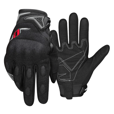 Guantes para moto ones again mg36 ng con protecciones verano