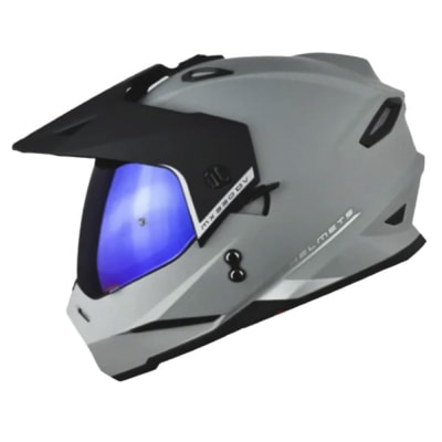 Casco moto hro mx-330dv solid gr multiproposito