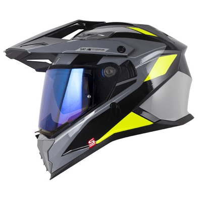 Casco moto shaft pro mx400dv frontier n.b az multiproposito1