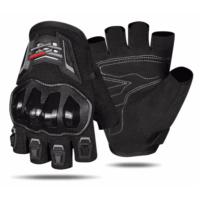 Guantes para moto ones again mg14d sin dedos con protecciones1