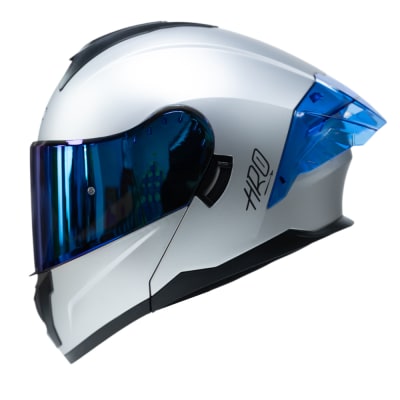 Casco moto hro 3480dv solid gr mate abatible con sun visor dot1