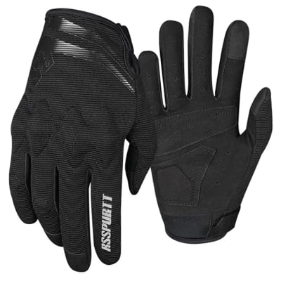 GUANTES MOTO RS SPURTT RS08 CON PROTECCIONES TOUCH NEGRO