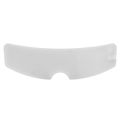 Lamina anti lluvia para visor casco moto adhesivo 24,5x9cm