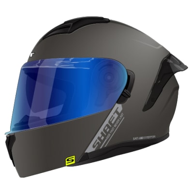 Casco moto shaft 3820sp solid gr.m az abatible1