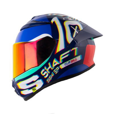 Casco moto shaft 584sp rgb az.os integral