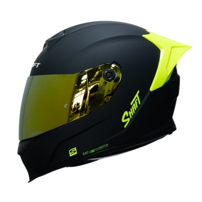 casco moto shaft 502sp solid ng neon yellow integral normal dot acreditado