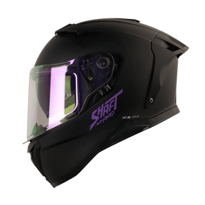 Casco moto shaft pro 606sp solid ng mr integral con sun visor