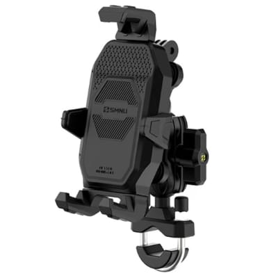 Soporte celular moto dual smnu n1 + camara accion con amortiguador de aire ajustable para manillar1