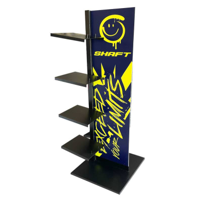 Stand shaft exhibidor para 8 casco moto