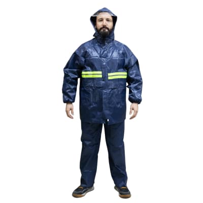 Traje impermeable para moto 2 piezas con capucha