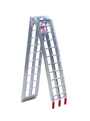 Rampa para moto y atv aluminio 4rs atv-002 plegable en 2 226x30 340kg extra ancha