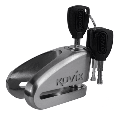 Candado De Disco Para Moto Kovix Kvz2 acero inoxidable 14mm Seguridad