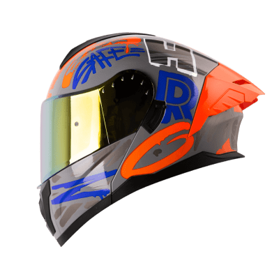 Casco moto hro 3480dv tags gr nj.n abatible con sun visor dot