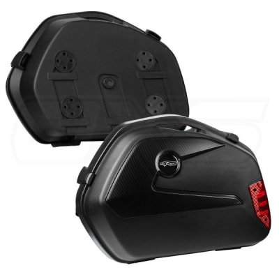 Maletas moto laterales 4rs v35 con luz led 44 lts universal