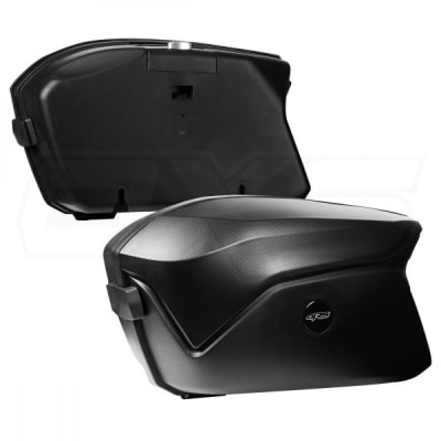 Maletas moto laterales 4rs v37 con luz led 75 litros universal