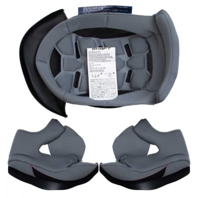 Kit de repuesto tapizado para casco moto shaft 529 kids
