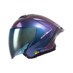 Casco moto shaft 246sp solid camaleon sl abierto
