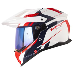 Casco moto shaft pro mx400dv render bl az.os multiproposito