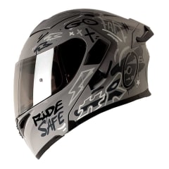 Casco Moto Hro 3400dv destroy gris Abatible Sun Visor Certificación Dot