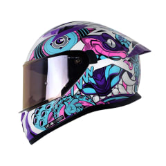 Casco moto shaft 522 sp comic monster bl brillo mr integral